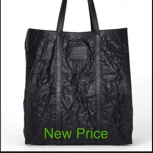 Walter Baker Black Quilted Tote Bag with Structured Design